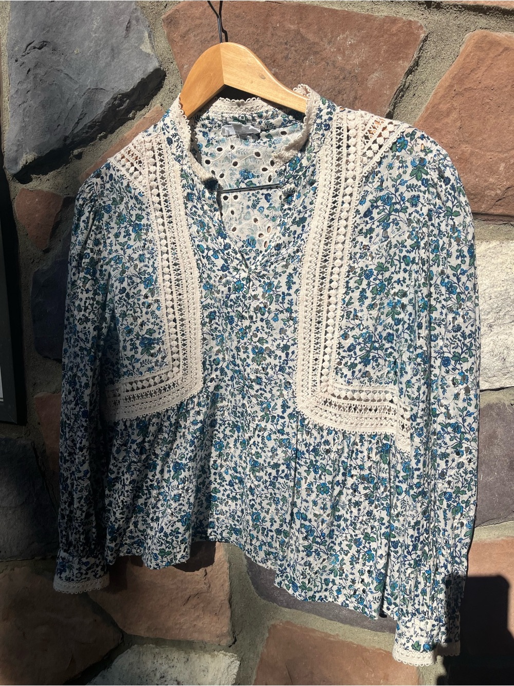 Cotton floral blouse